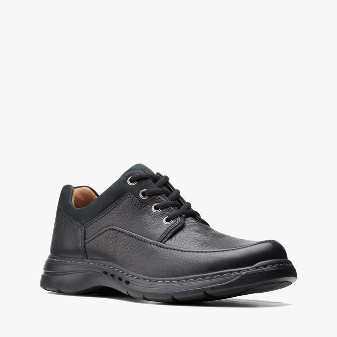 Clarks Un BrawleyLace - Schwarz - Frontansicht