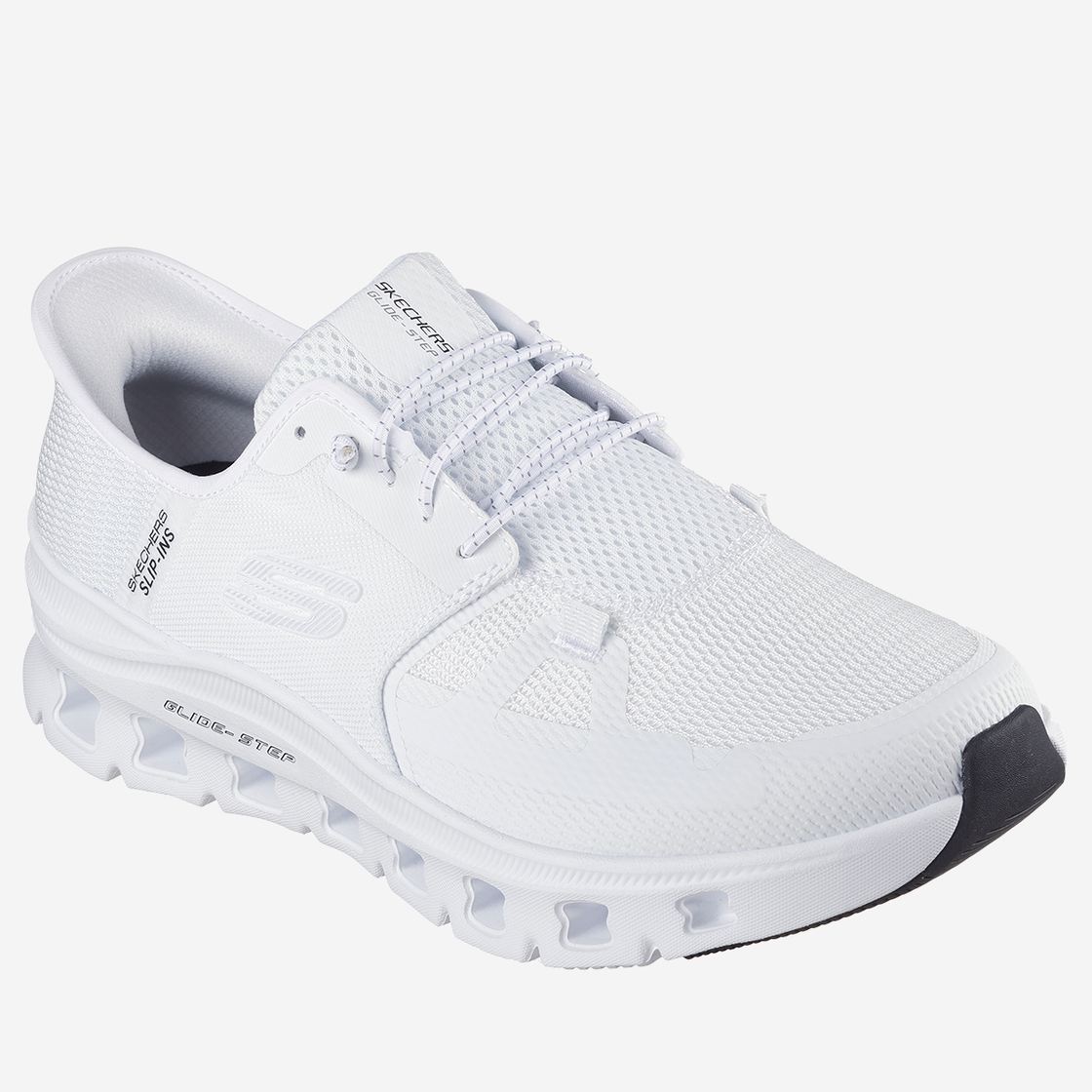 Skechers GLIDE STEP - Weiß - Frontansicht