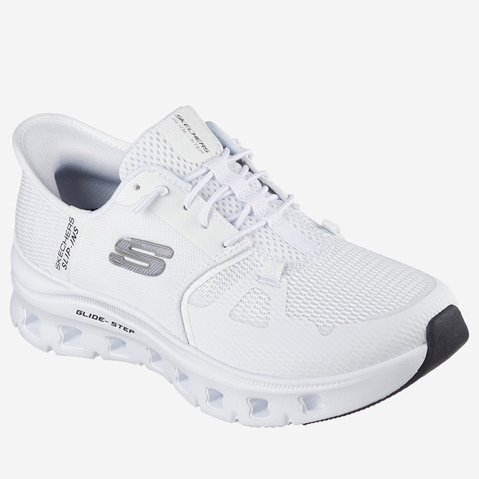 Skechers GLIDE STEP - Weiß - Frontansicht