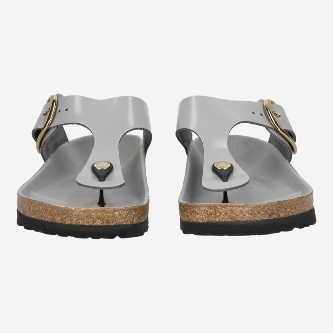 birkenstock GIZEH BIG BUCKLE - Grau / Stein - Frontansicht