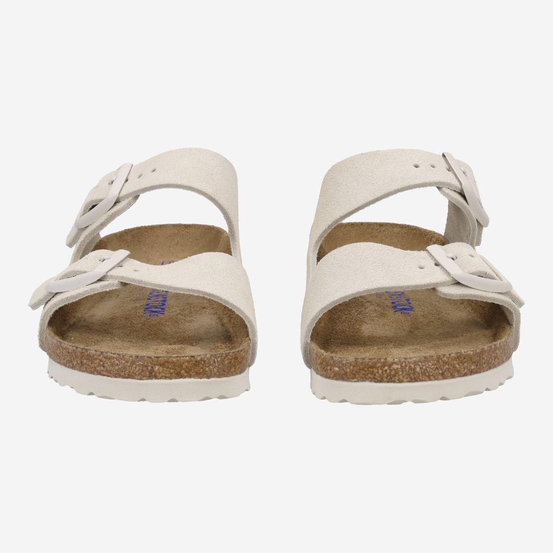 birkenstock ARIZONA SOFT FOOTBEDSUEDE LEAT - Grau - Frontansicht