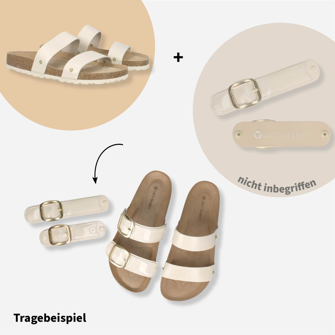 Hey Marley CASUAL CORK - Beige - Frontansicht