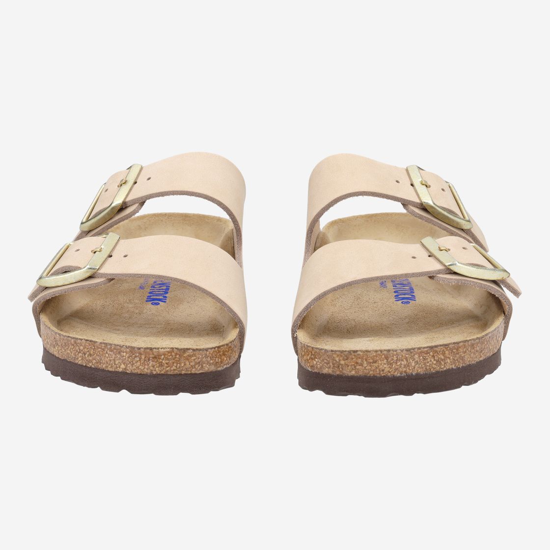 birkenstock ARIZONA SOFT FOOTBEDNUBUK - Beige - Frontansicht