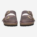 birkenstock ARIZONA BIG BUCKLENATURAL LEAT - Lavendel/ Plum/ Lila - Frontansicht