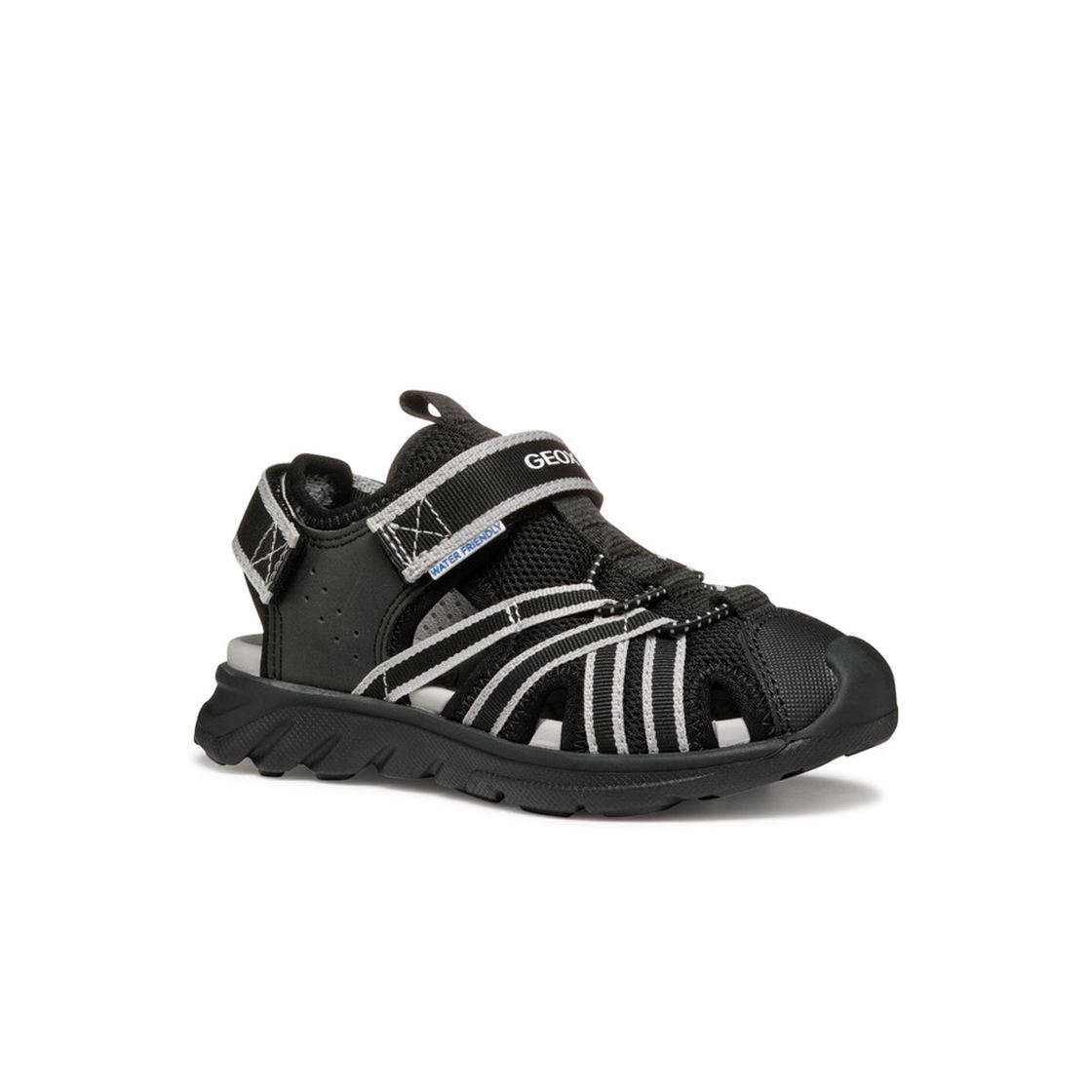 Geox SANDAL AIRADYUM - Schwarz - Frontansicht