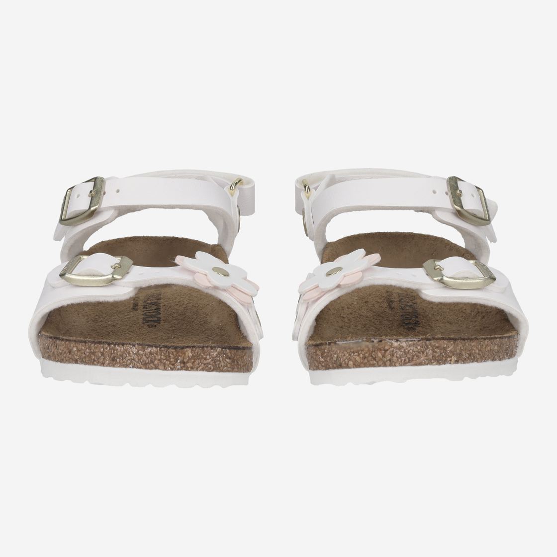birkenstock RIO PLAIN FLOWERS - Weiß - Frontansicht