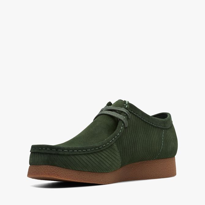 Clarks Wallabee Evo - Grün - Seitenansicht