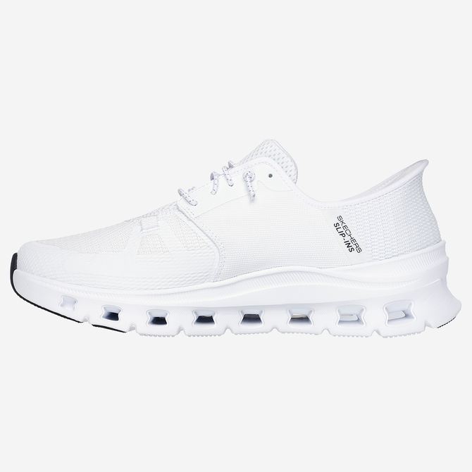 Skechers GLIDE STEP - Weiß - Seitenansicht