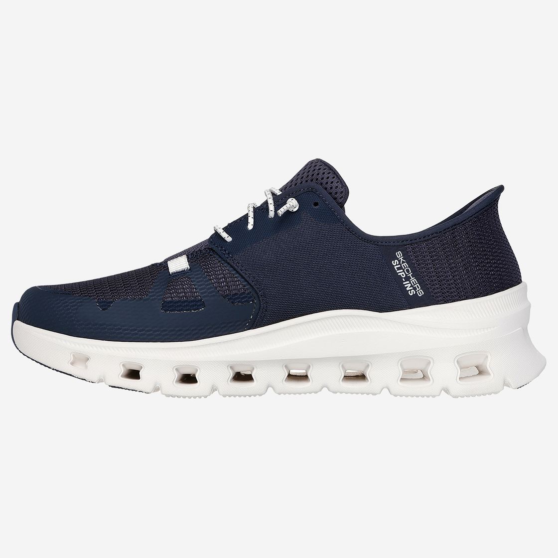 Skechers GLIDE - STEP - Blau - Seitenansicht