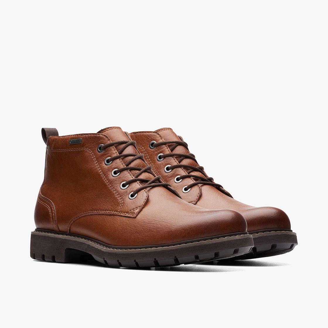 Clarks Batcombe Mix GTX - Braun - Seitenansicht