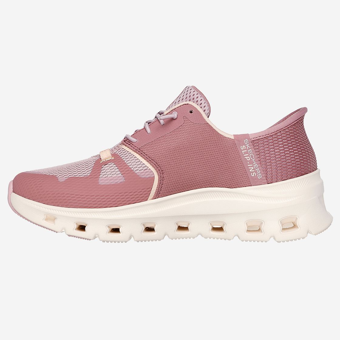 Skechers GLIDE STEP - Rot - Seitenansicht