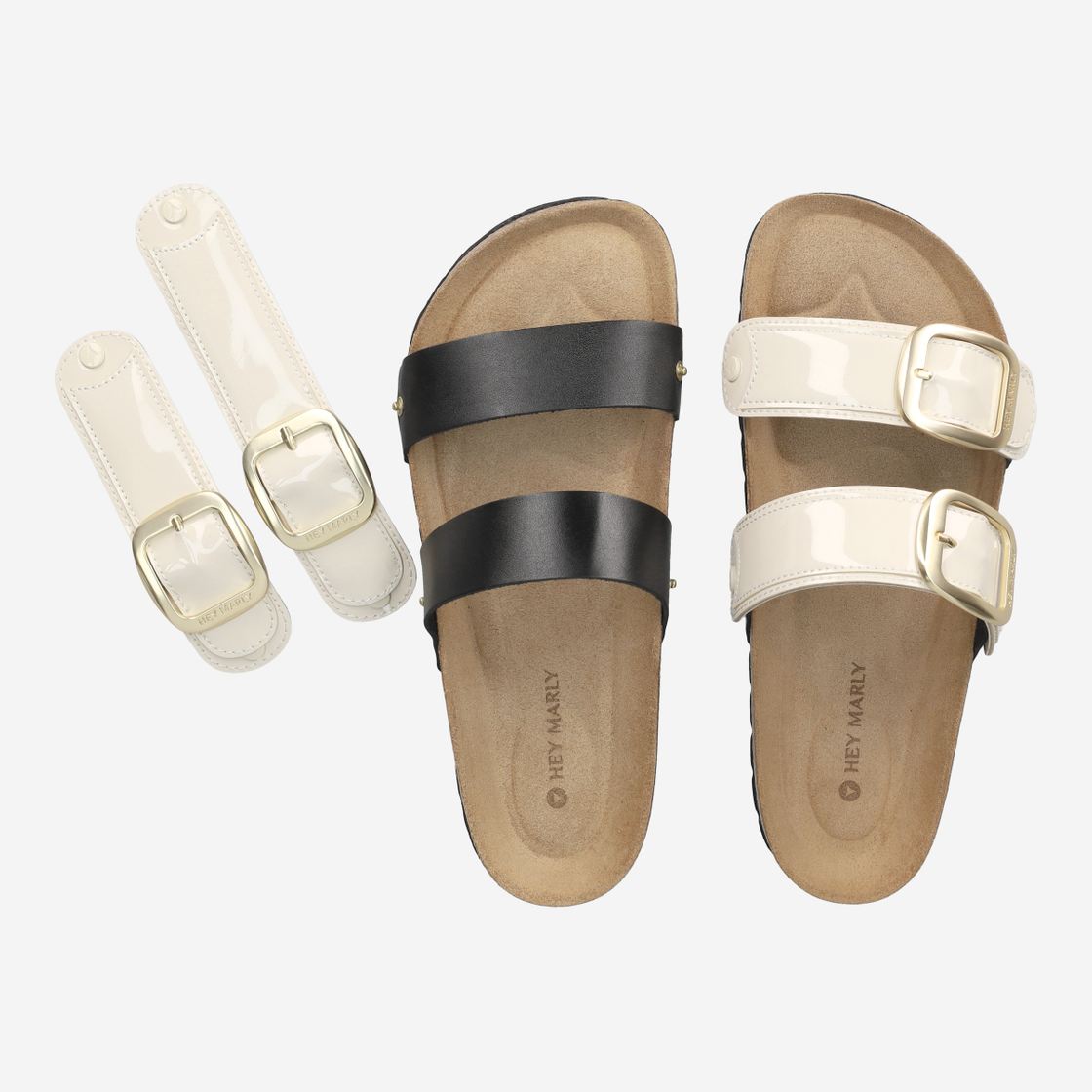 Hey Marley CASUAL CORK - Schwarz - Seitenansicht