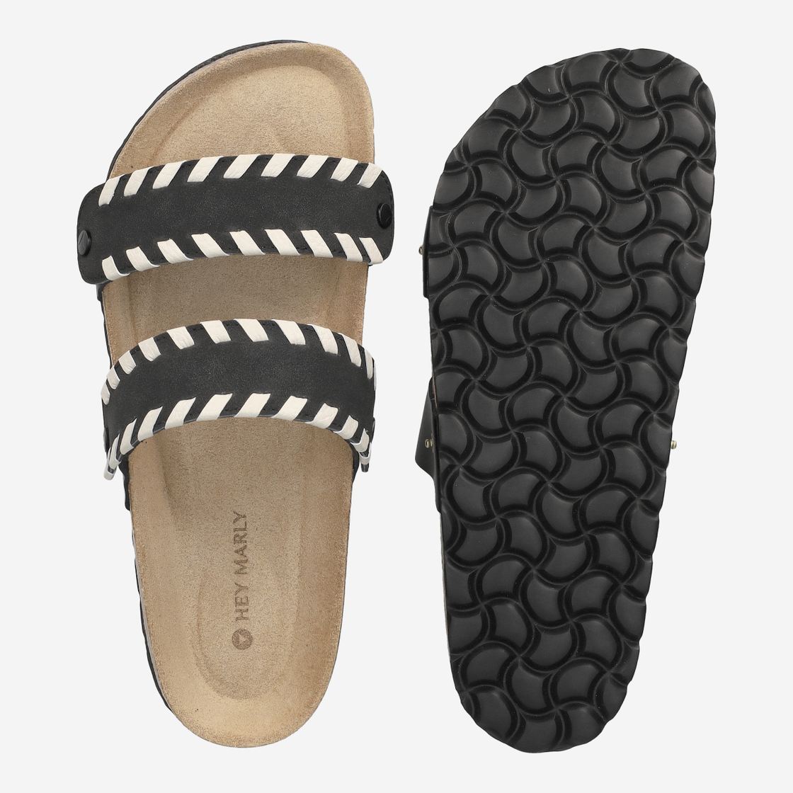 Hey Marley CASUAL CORK - Schwarz - Draufsicht