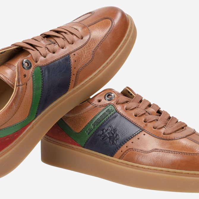 La Martina HERITAGE SNEAKER - Braun kombiniert - Sonderbild