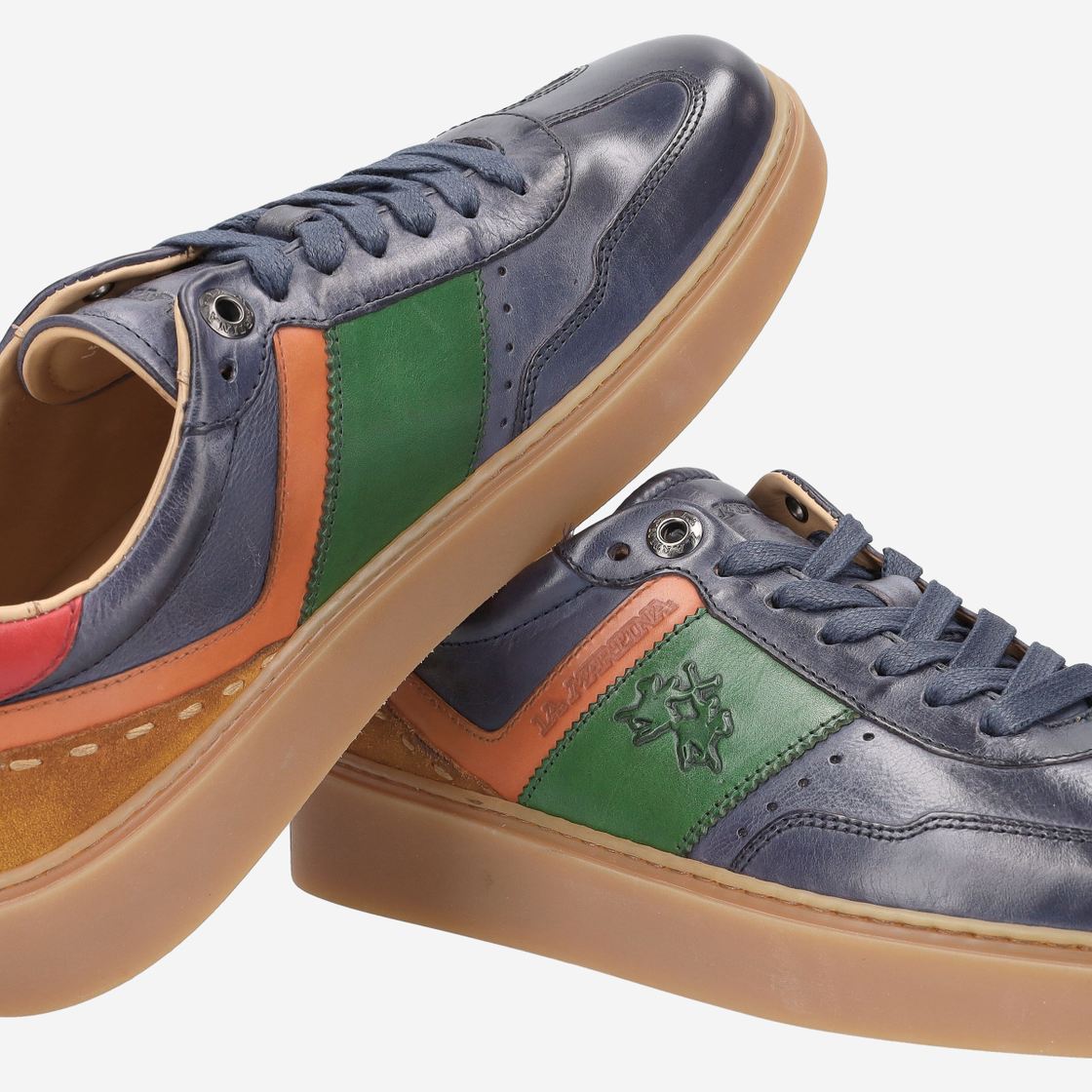 La Martina HERITAGE SNEAKER - Blau, kombiniert - Sonderbild