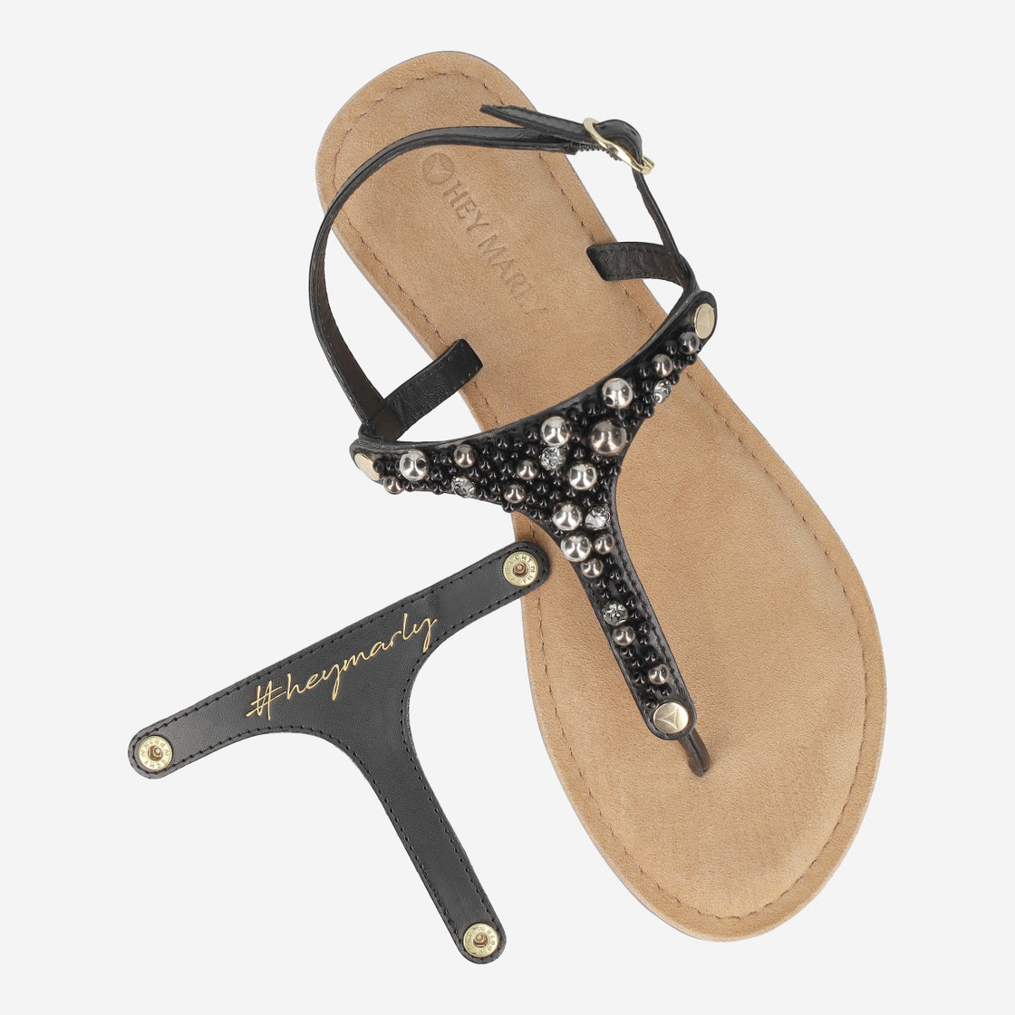 Hey Marley PRECIOUS PEARL - Schwarz - Sohle