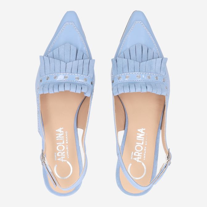 Donna Carolina KESSY FRINGE LOOP - Blau - Sohle