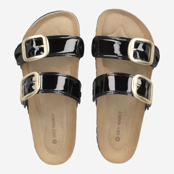 Hey Marley CASUAL CORK - Schwarz - Sohle