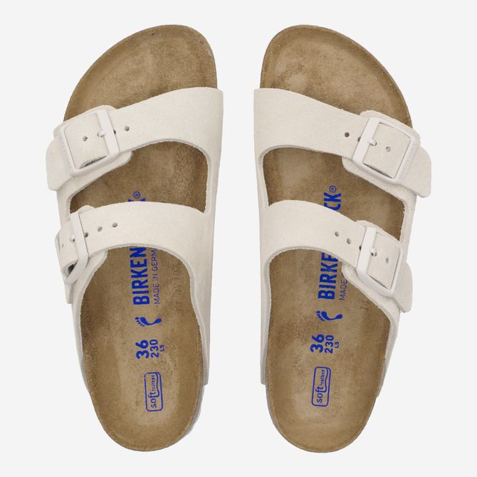 birkenstock ARIZONA SOFT FOOTBEDSUEDE LEAT - Grau - Sohle