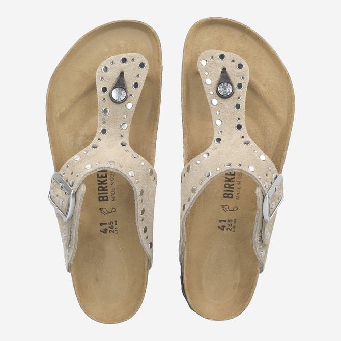 birkenstock GIZEH RIVET BORDER - Beige - Sohle