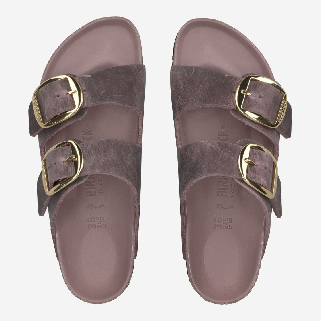 birkenstock ARIZONA BIG BUCKLENATURAL LEAT - Lavendel/ Plum/ Lila - Sohle