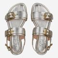 Attilio Giusti SUMMER MULTI BUCKLES - Beige, metallik - Sohle