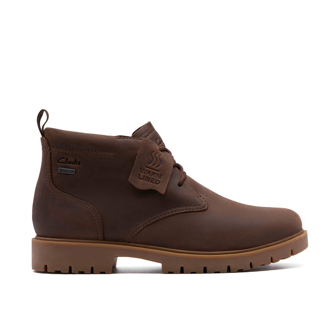 Clarks Berhill MidGTX - Braun - Rückansicht