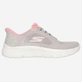 Skechers GO WALK FLEX - Grau/Pink - Rückansicht