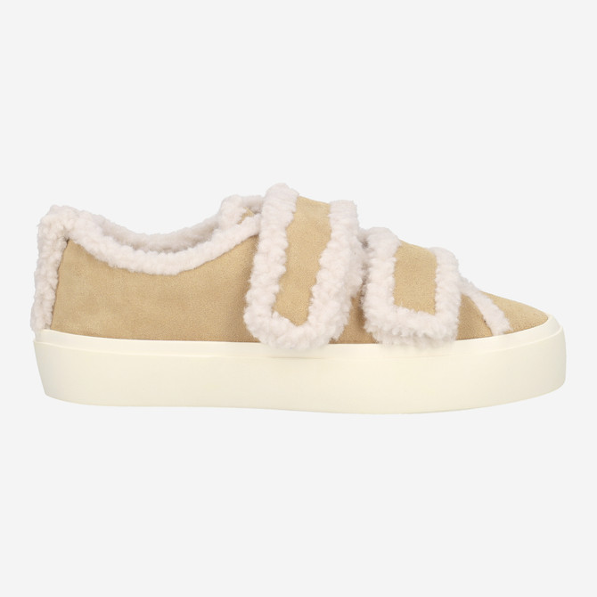INUIKII SHEARLING LOW VELCRO - Braun - Rückansicht