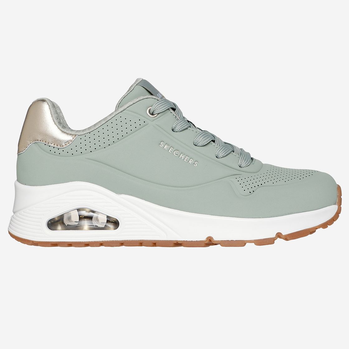 Skechers UNO - GOLDEN AIR - Grün - Rückansicht