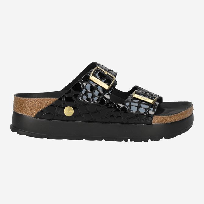 birkenstock ARIZONA PAP FLEXPLATFORM - Schwarz - Rückansicht
