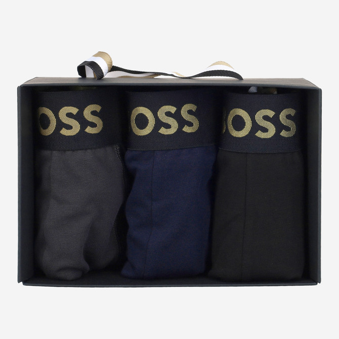 Boss Trunk 3P Gold Logo G - Bunt - Rückansicht