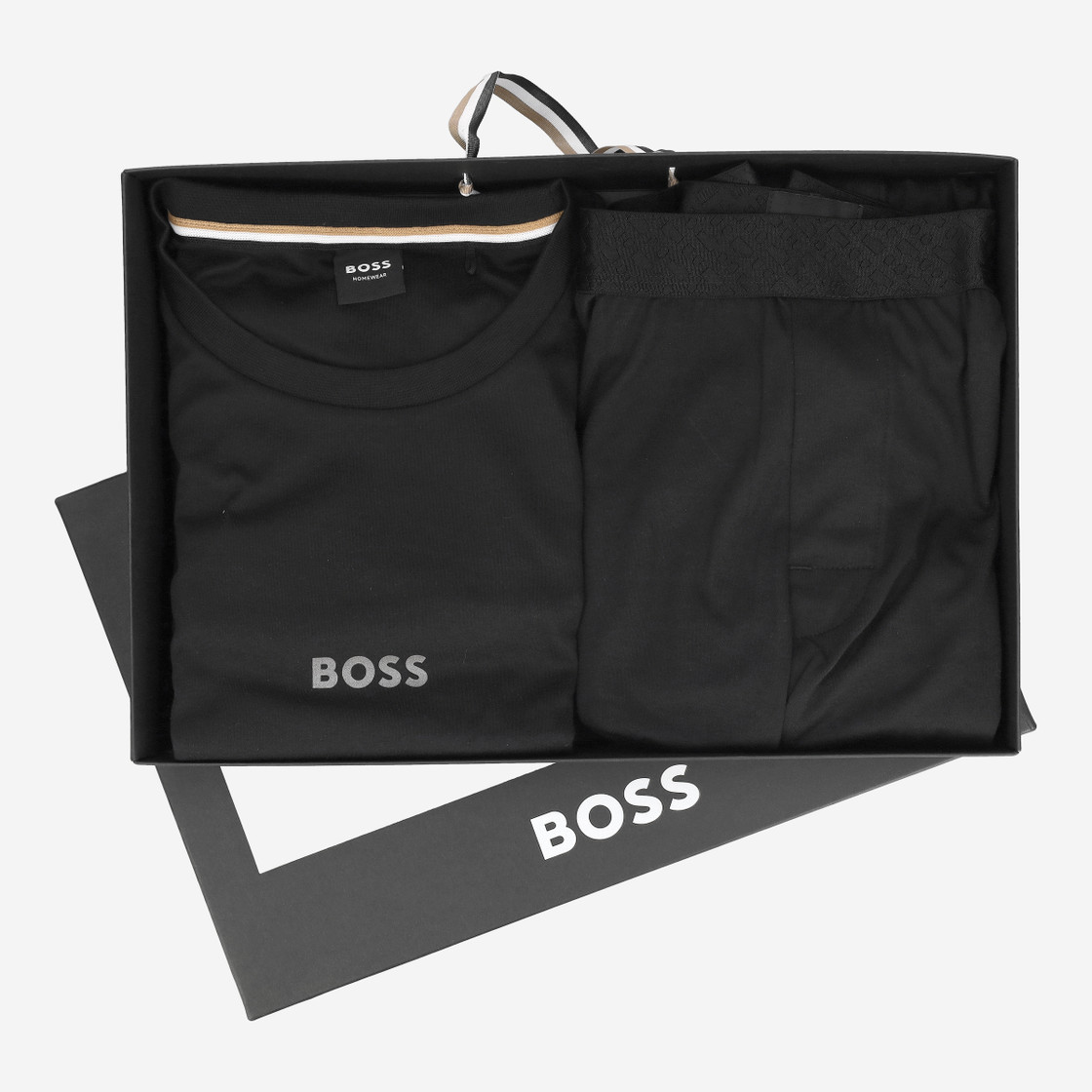 Boss Xmas Long Set - Schwarz - Rückansicht