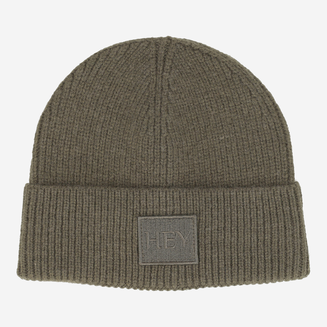 Hey Marley HEY BEANIE - Grün / Olive - Frontansicht