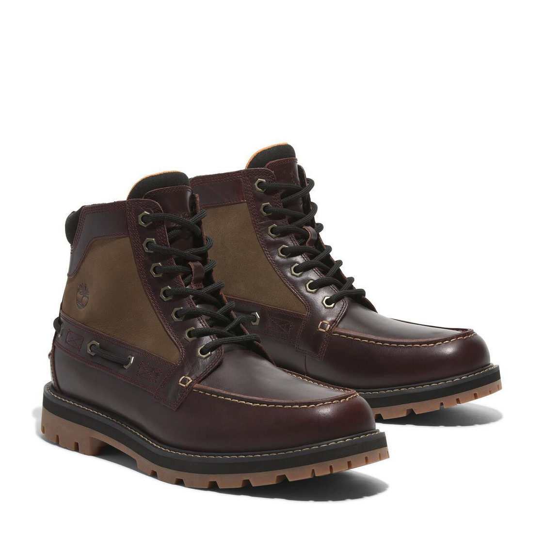Timberland A697H BRITTON ROAD MID LACE UP - Rot, dunkel - Frontansicht