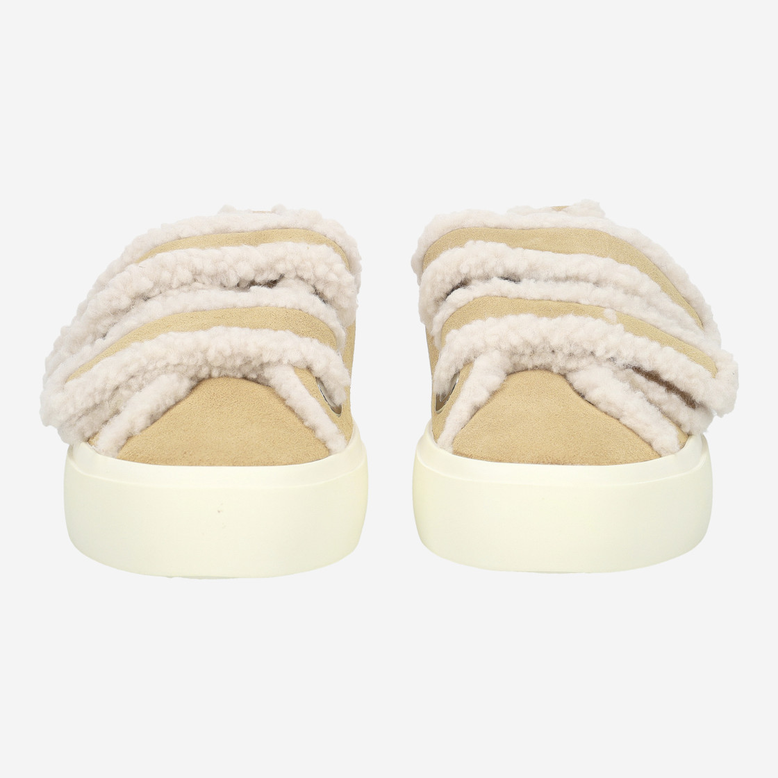INUIKII SHEARLING LOW VELCRO - Braun - Frontansicht