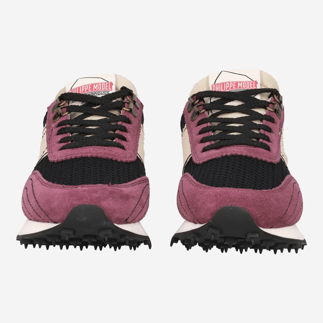 Philippe Model TOUR LOW - Rot, kombiniert - Frontansicht