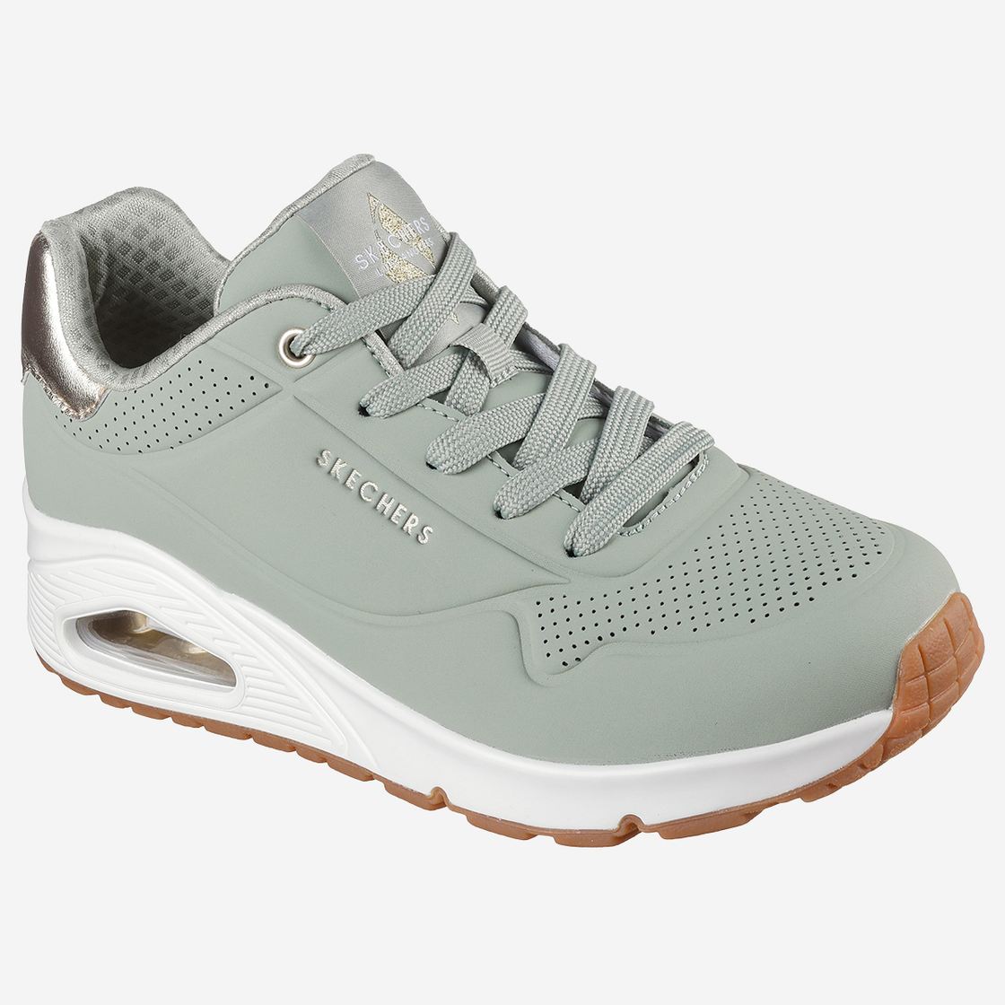 Skechers UNO - GOLDEN AIR - Grün - Frontansicht