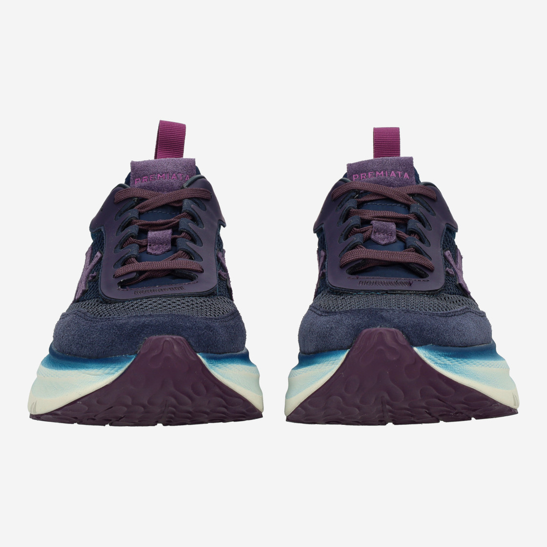 Premiata HILL - Blau, kombiniert - Frontansicht