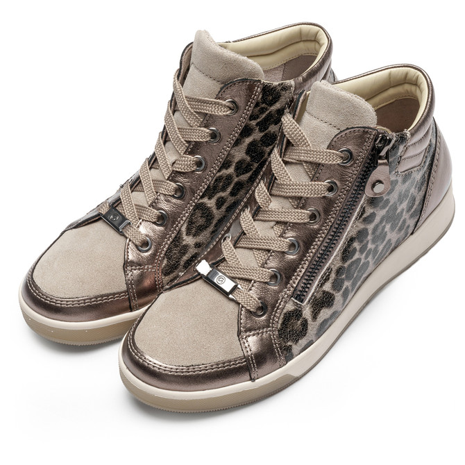 Ara ROM-ST-HIGH SOFT - Beige / Leo-Look - Frontansicht