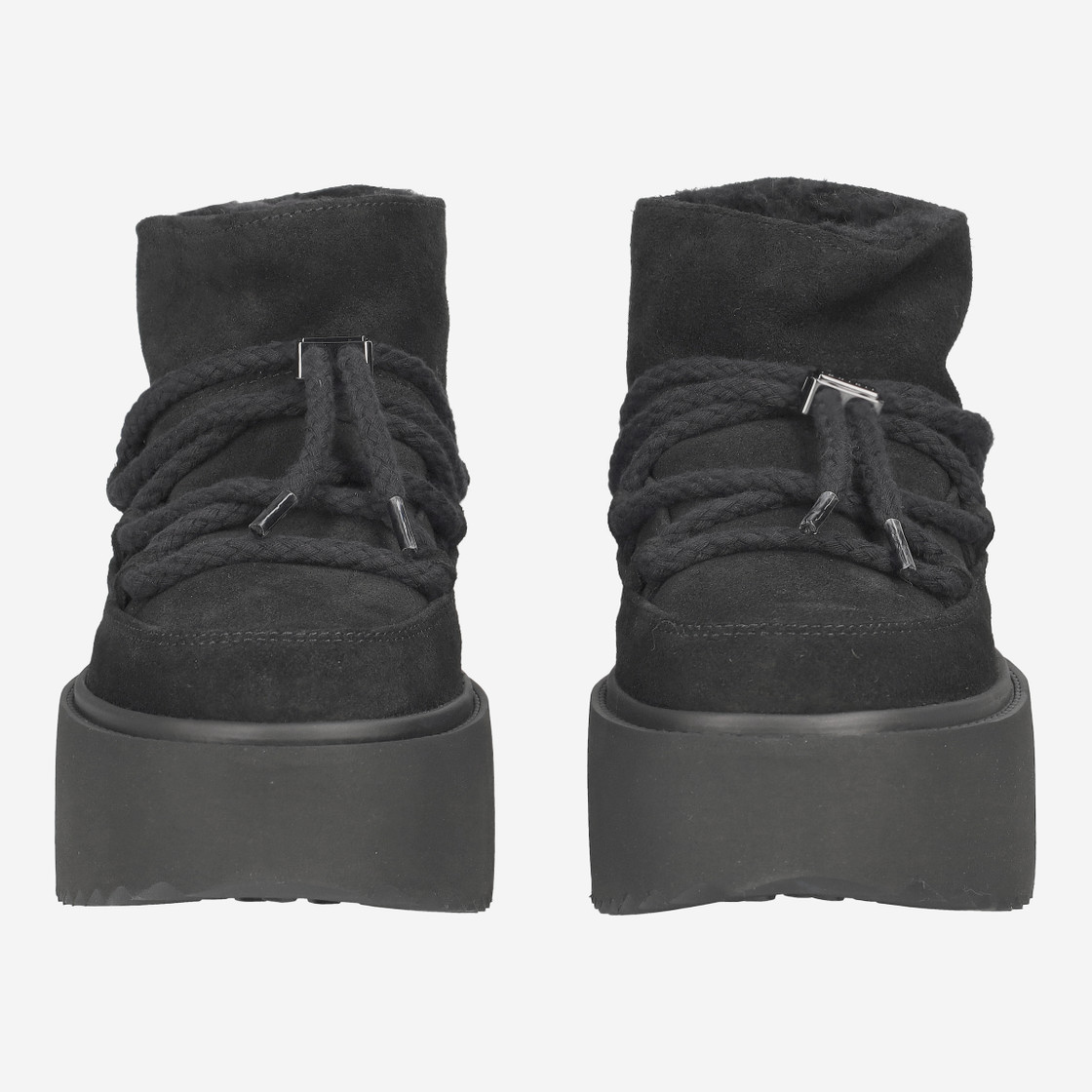 INUIKII CLASSIC LOW PLATFORM - Schwarz - Frontansicht