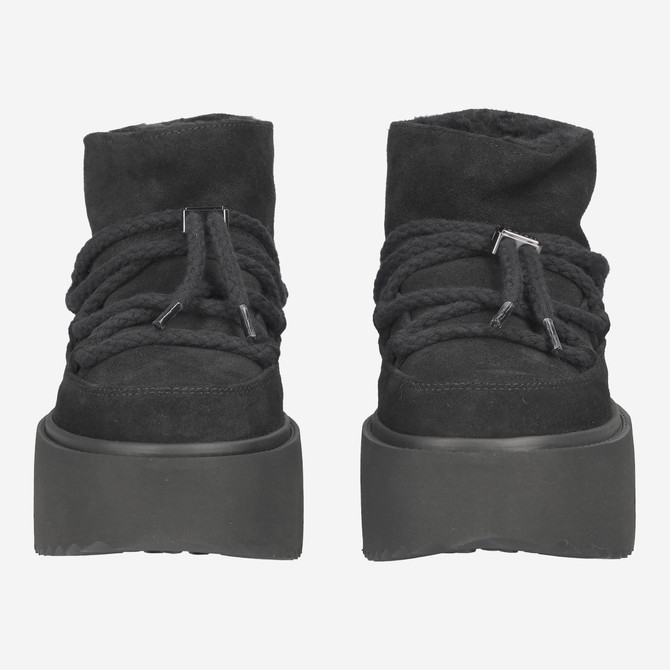 INUIKII CLASSIC LOW PLATFORM - Schwarz - Frontansicht