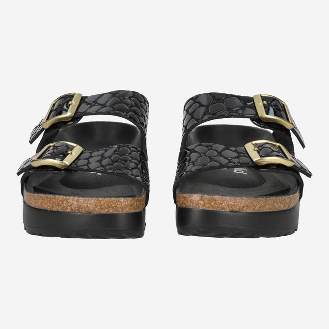 birkenstock ARIZONA PAP FLEXPLATFORM - Schwarz - Frontansicht