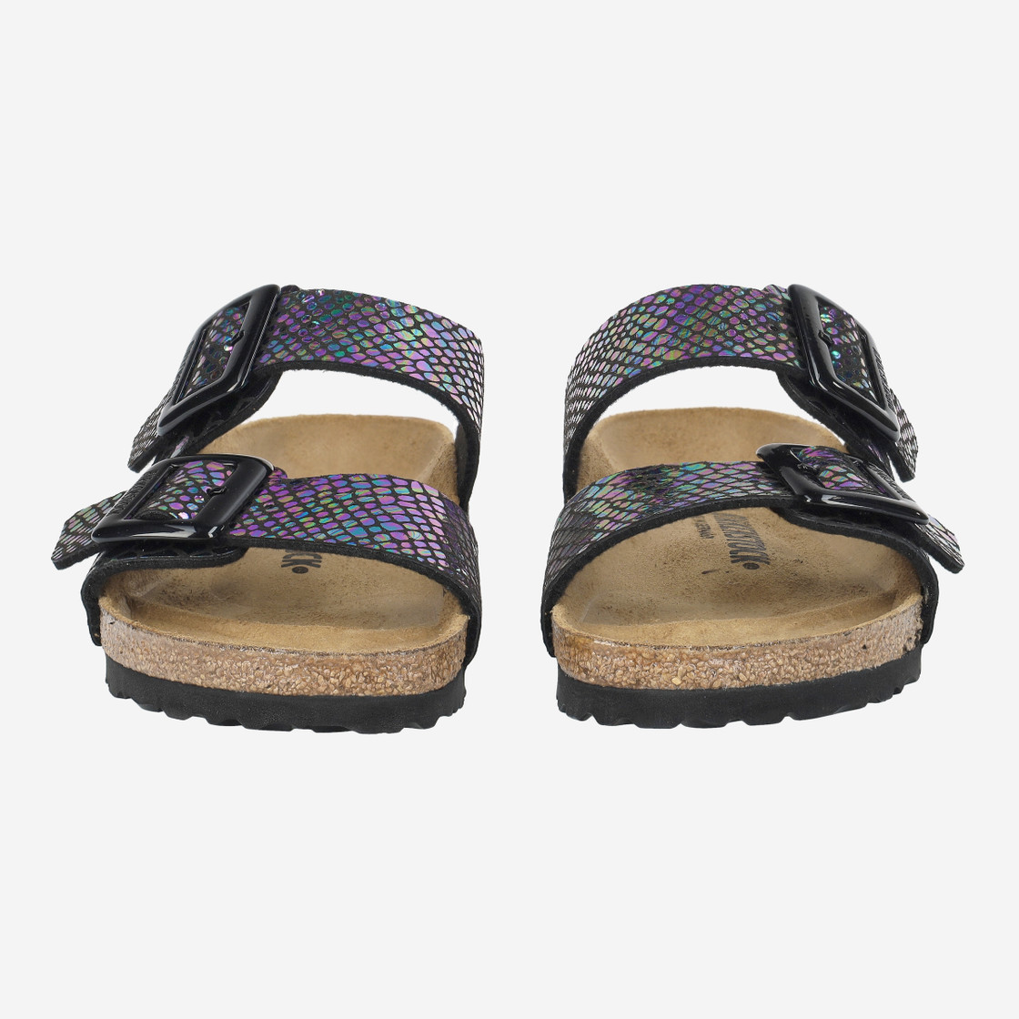 birkenstock SYDNEY CUSHION BUCKLE - Schwarz, kombiniert - Frontansicht