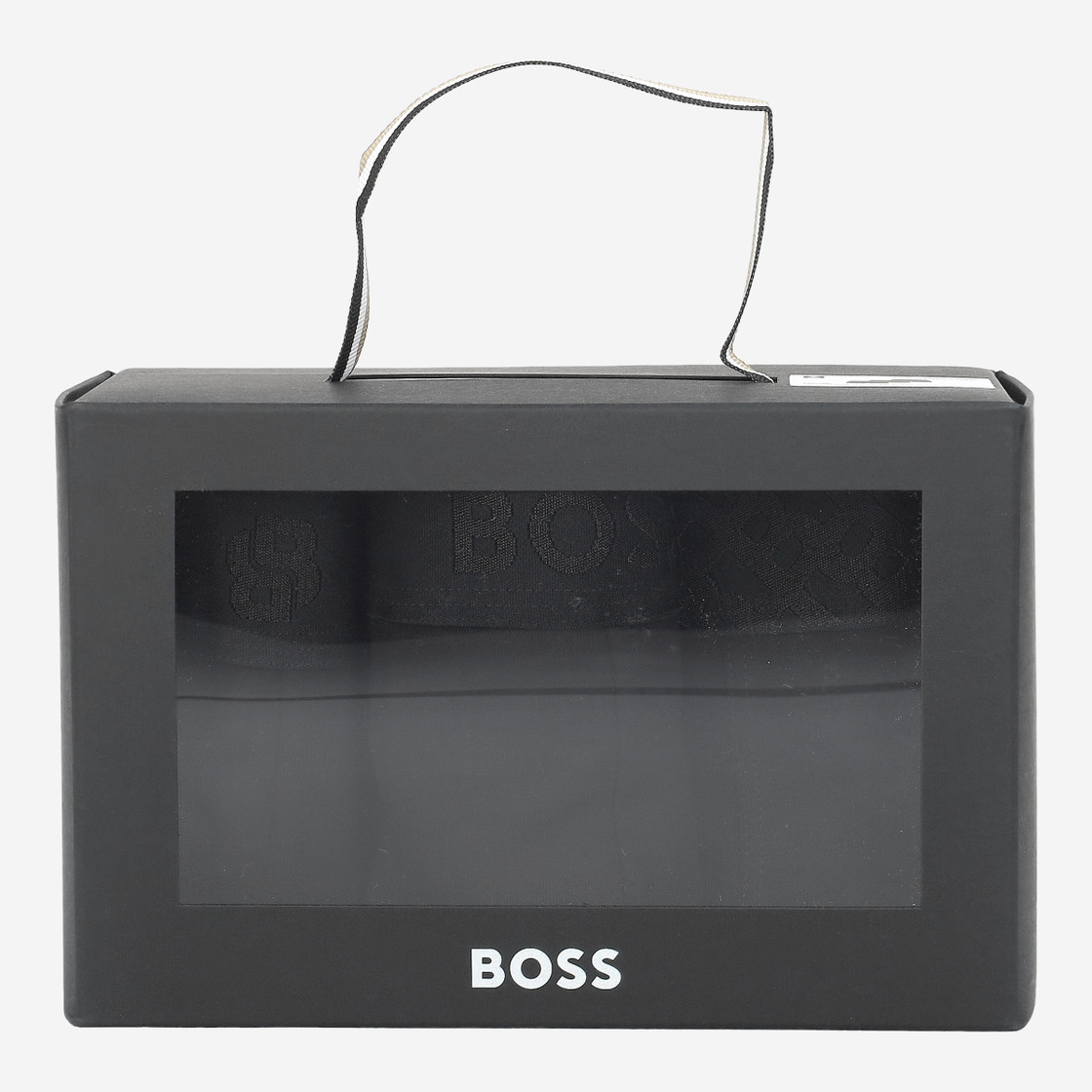 Boss Trunk 3P Logo Trio G - Schwarz - Frontansicht
