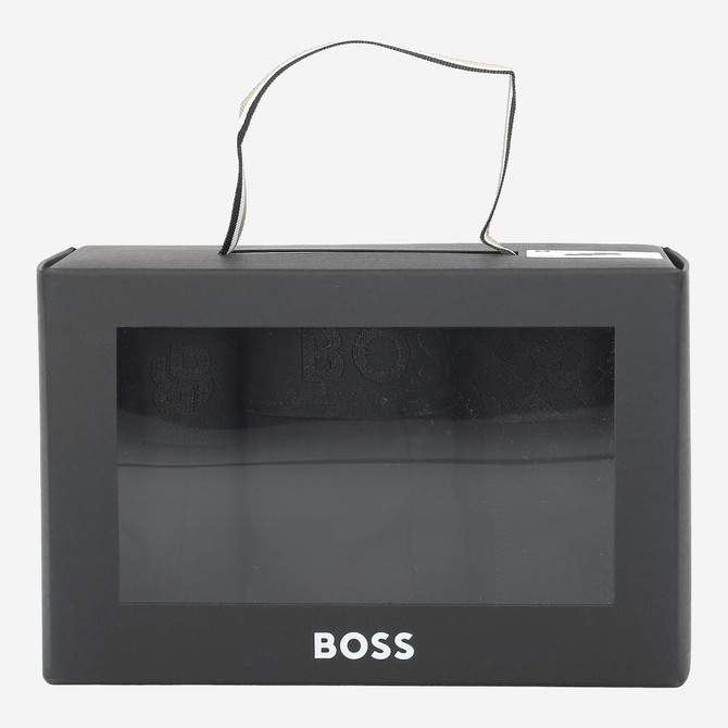 Boss Trunk 3P Logo Trio G - Schwarz - Frontansicht