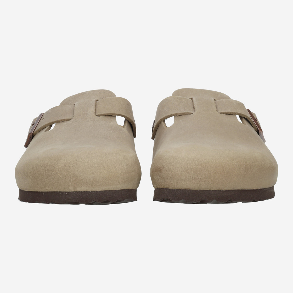 birkenstock BOSTON - Beige/Braun - Frontansicht