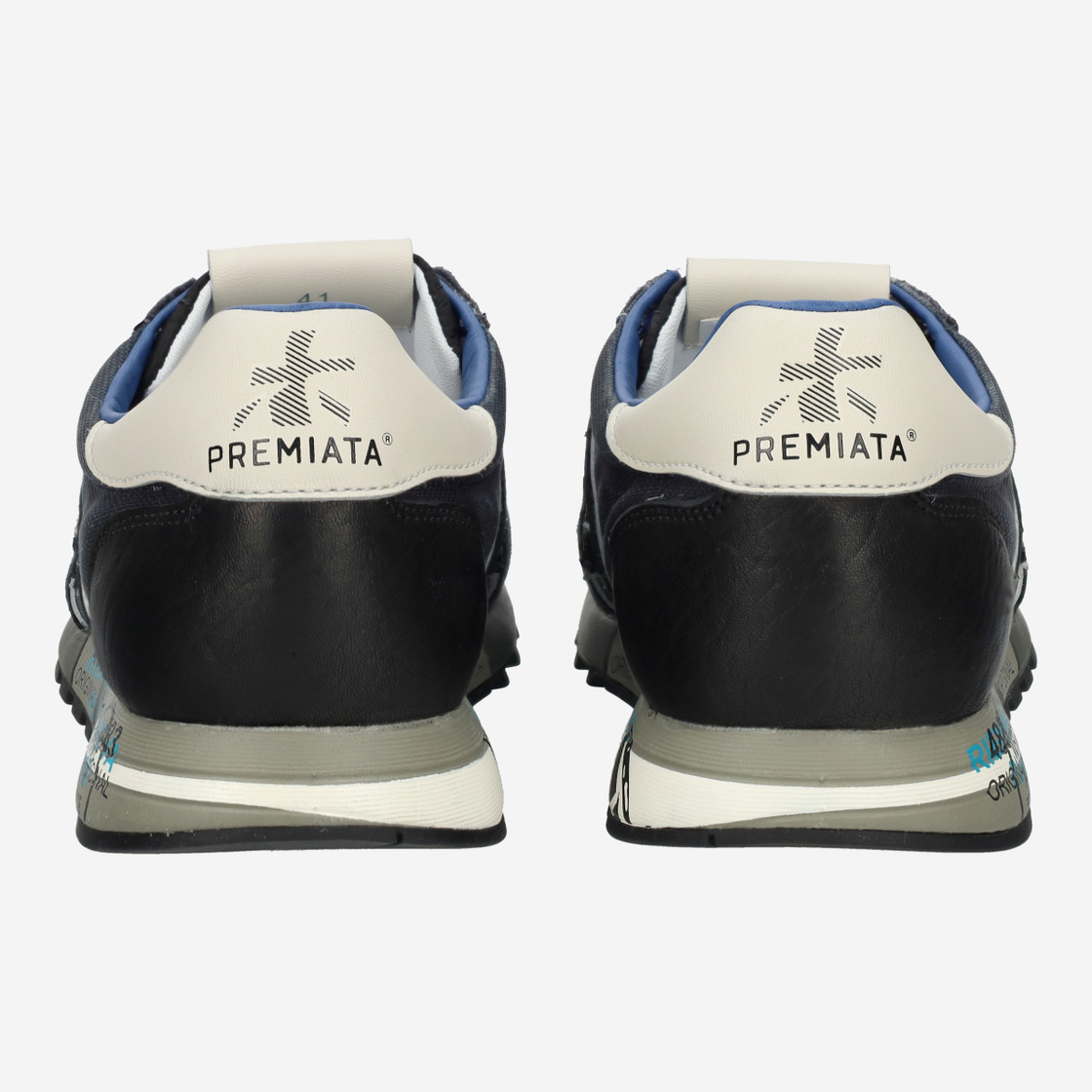 Premiata LUCY - Grau / Blau - Seitenansicht