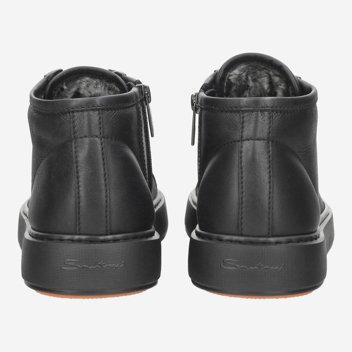 Santoni 22141 N01 - Schwarz - Seitenansicht