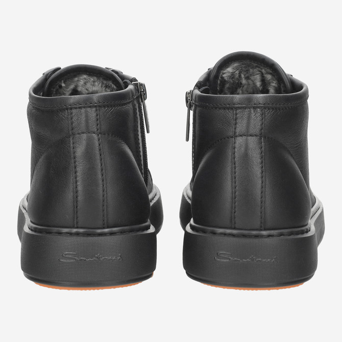 Santoni 22141 N01 - Schwarz - Seitenansicht